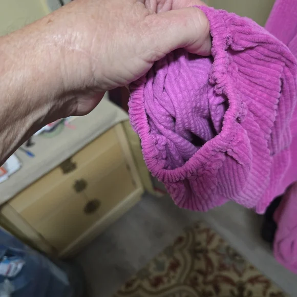 We The Free Corduroy Button-Front Tunic in Bright Pink - Picture 5 of 6